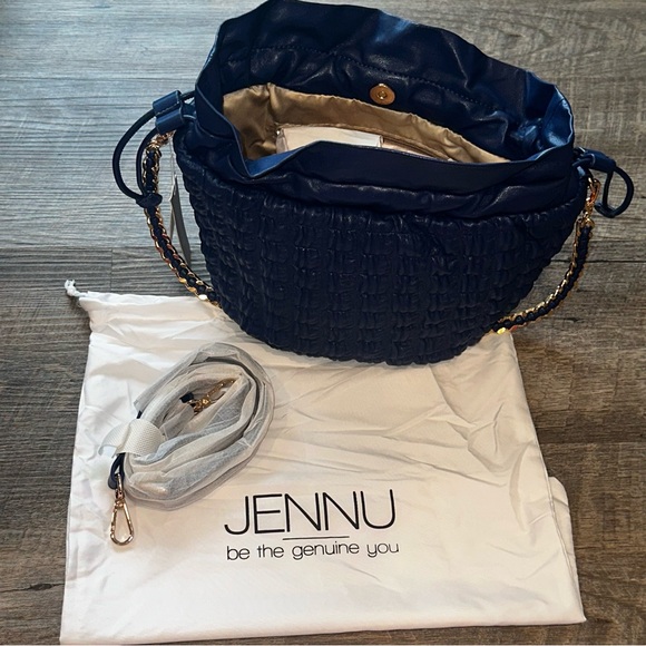 Jennu Handbags - Jennu Vegan Leather Bag Blue Women's Purse NWT